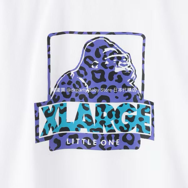 XLARGE KIDS Cool Collection Leopard Print Logo Tops (80-140cm) for Boys (Summer)