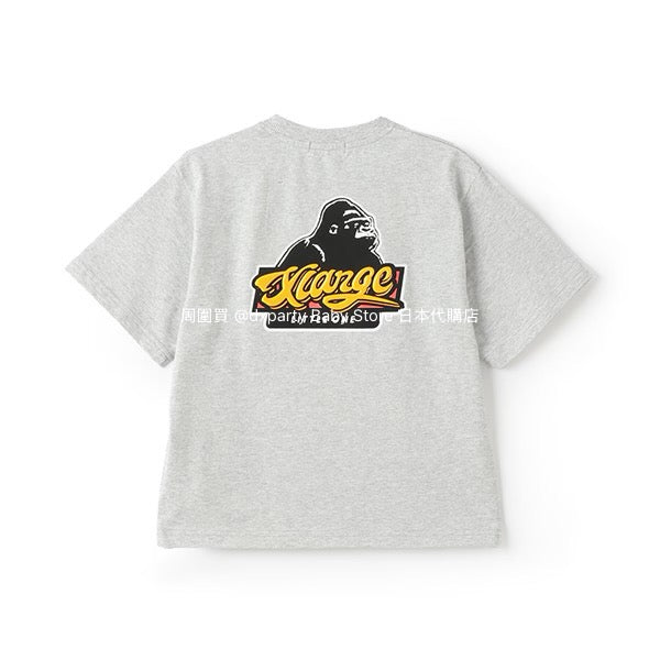 XLARGE KIDS Japanese children's clothing printed logo top 80-140cm boys' summer TOPS