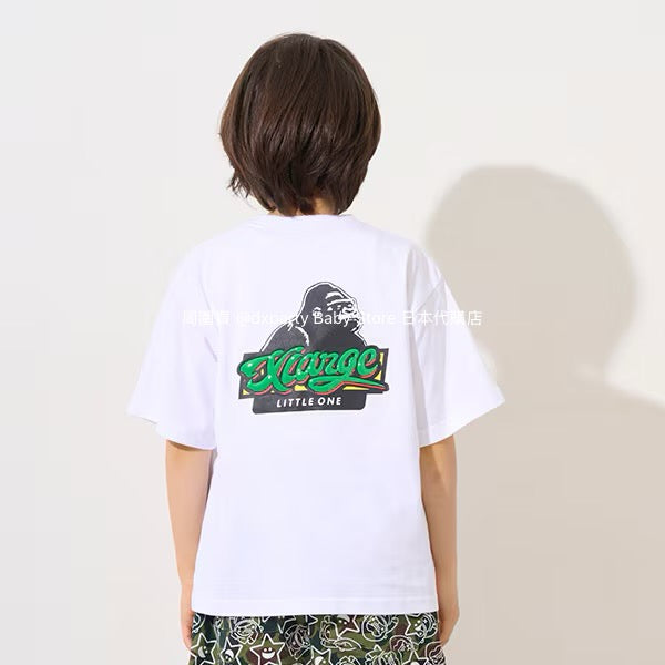 XLARGE KIDS Japanese children's clothing printed logo top 80-140cm boys' summer TOPS