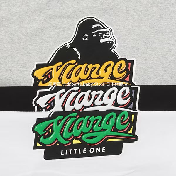 XLARGE KIDS Japanese children's clothing printed logo top 80-140cm boys' summer TOPS