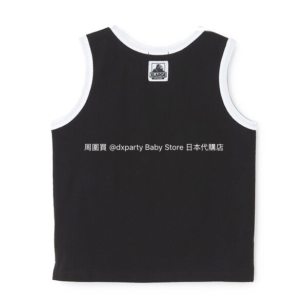 XLARGE KIDS Japanese Children's Clothing Palm Tree Numbered Vest 90-140cm Boys Summer TOPS