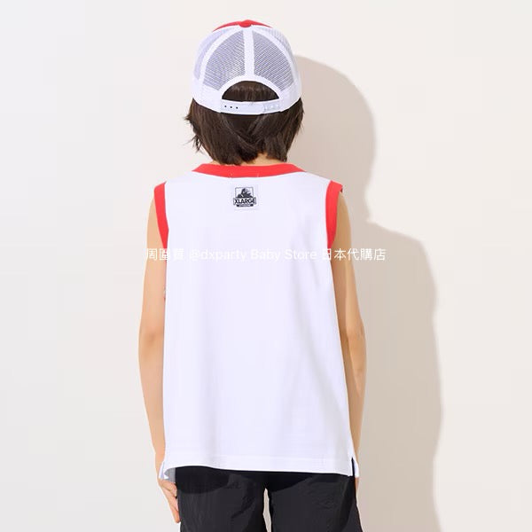 XLARGE KIDS Japanese Children's Clothing Palm Tree Numbered Vest 90-140cm Boys Summer TOPS