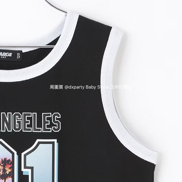 XLARGE KIDS Japanese Children's Clothing Palm Tree Numbered Vest 90-140cm Boys Summer TOPS