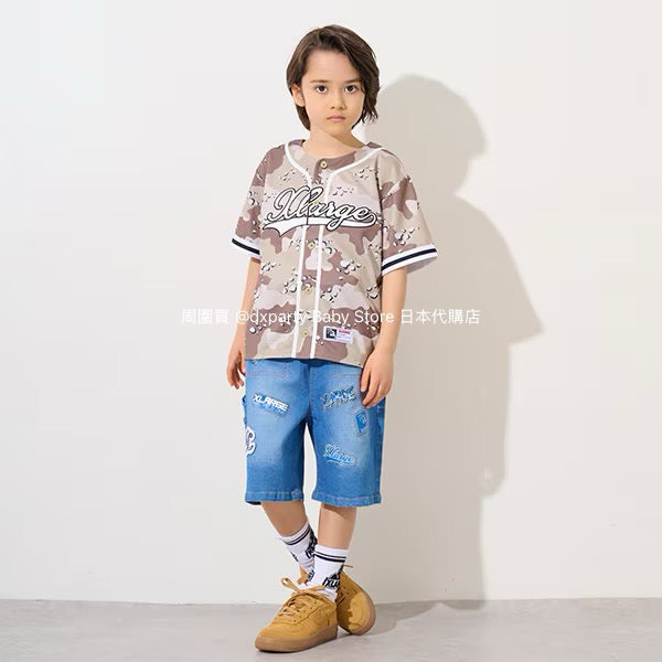 Japanese XLARGE KIDS Baseball Shirt 90-140cm Boys Summer TOPS