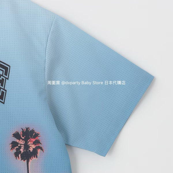XLARGE KIDS Japanese Children's Clothing Palm Tree Shirt 90-140cm Boys Summer TOPS