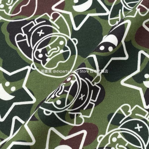 Japanese XLARGE KIDS Camouflage Short-Sleeved Top 80-140cm Boys Summer TOPS