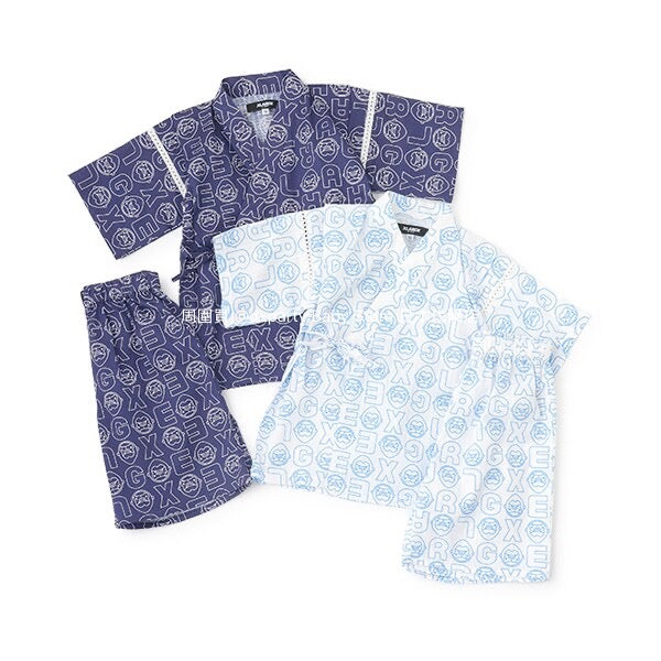 XLARGE KIDS Japanese Kids Clothing: Cool-to-the-Touch Jinbei Kimono (80-130cm) for Boys, Summer TOPS & PANTS. Available in the Japanese Summer Festival Special.
