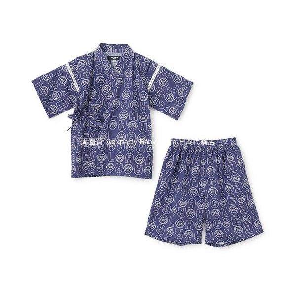 XLARGE KIDS Japanese Kids Clothing: Cool-to-the-Touch Jinbei Kimono (80-130cm) for Boys, Summer TOPS & PANTS. Available in the Japanese Summer Festival Special.
