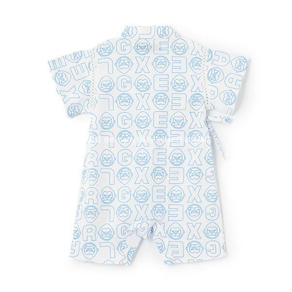 XLARGE KIDS Japanese Kids Clothing: Cool-to-the-Touch Jinbei Kimono (50-70cm) for Boys: Summer TOPS & PANTS. Special Feature on Newborn Babies and Japanese Summer Festivals.