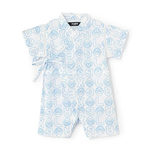 XLARGE KIDS Japanese Kids Clothing: Cool-to-the-Touch Jinbei Kimono (50-70cm) for Boys: Summer TOPS & PANTS. Special Feature on Newborn Babies and Japanese Summer Festivals.