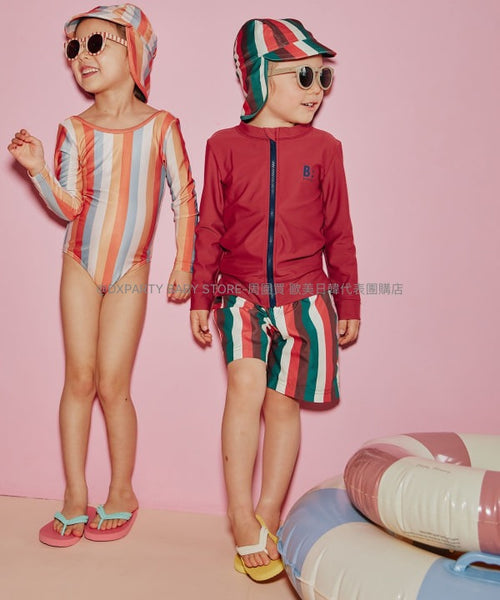 日本童裝 B:MING by BEAMS 條紋泳褲 100-140cm 男童款 夏季 夏日玩水泳衣特輯