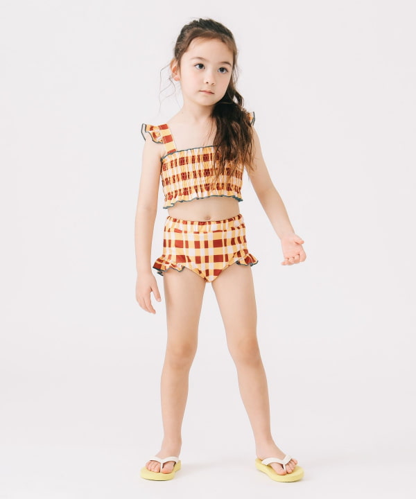 B:MING by BEAMS UV-Protective Two-Piece Swimsuit Set (110-130cm) for Girls: Summer Swimsuit Special