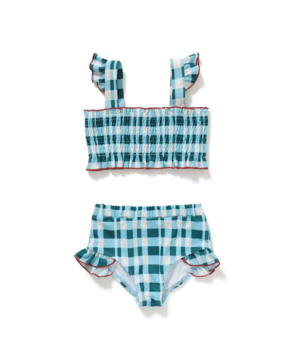 B:MING by BEAMS UV-Protective Two-Piece Swimsuit Set (110-130cm) for Girls: Summer Swimsuit Special