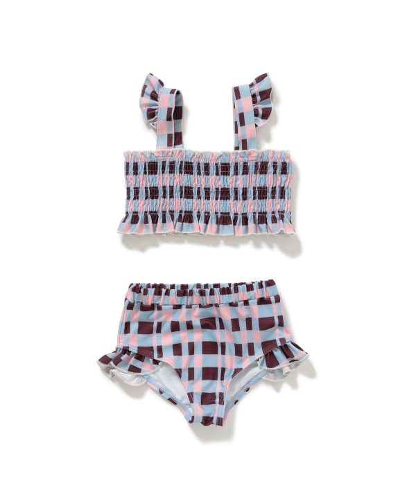 B:MING by BEAMS UV-Protective Two-Piece Swimsuit Set (110-130cm) for Girls: Summer Swimsuit Special