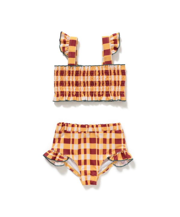 B:MING by BEAMS UV-Protective Two-Piece Swimsuit Set (110-130cm) for Girls: Summer Swimsuit Special