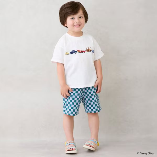 Japanese children's clothing pe#main x Disney casual shorts 80-130cm boys' summer PANTS