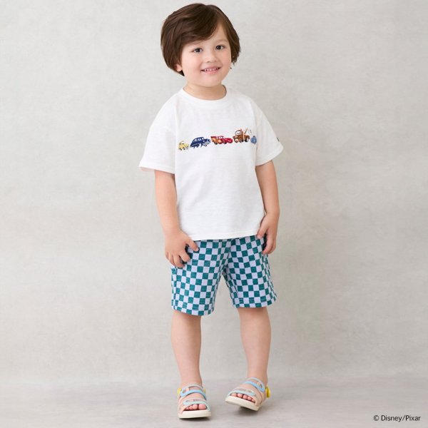 Japanese children's clothing pe#main x Disney embroidered pattern top 80-130cm boys' summer TOPS