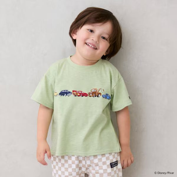 Japanese children's clothing pe#main x Disney embroidered pattern top 80-130cm boys' summer TOPS