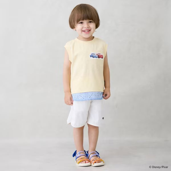 Japanese children's clothing pe#main x Disney contact cold two-piece vest 80-110cm boys' summer TOPS