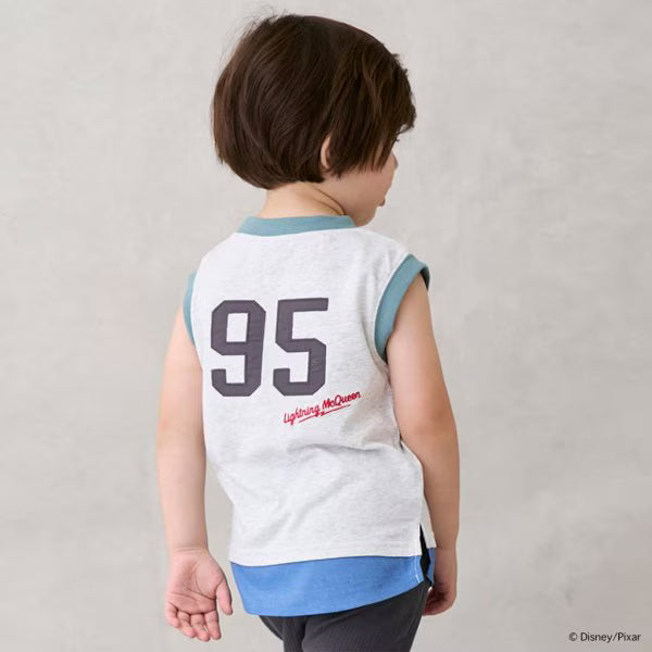 Japanese children's clothing pe#main x Disney contact cold two-piece vest 80-110cm boys' summer TOPS