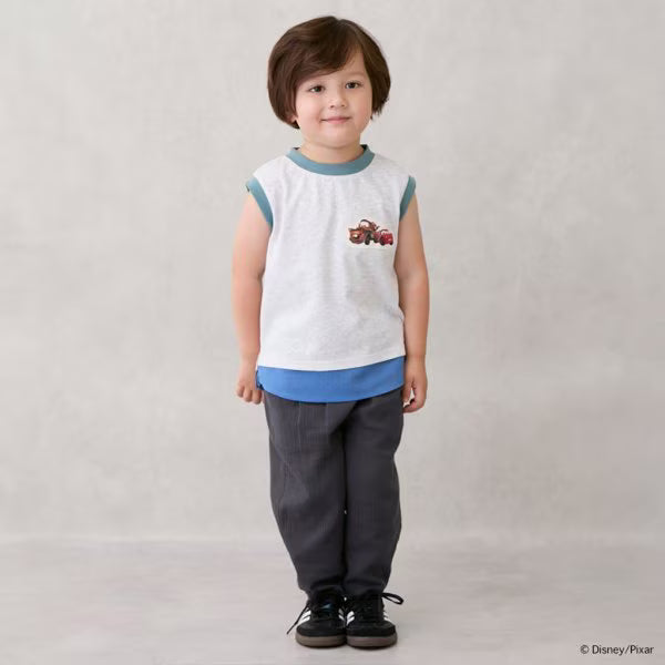 Japanese children's clothing pe#main x Disney contact cold two-piece vest 80-110cm boys' summer TOPS