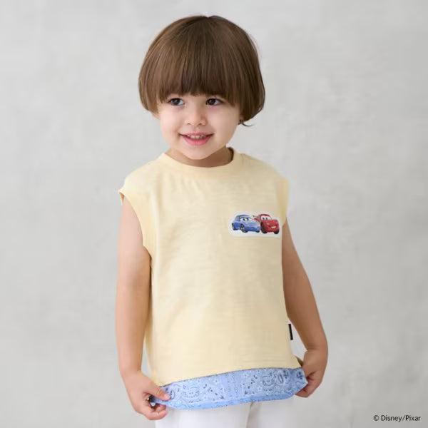 Japanese children's clothing pe#main x Disney contact cold two-piece vest 80-110cm boys' summer TOPS