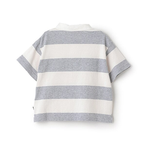 Japanese children's clothing pe#main x Disney striped polo top 80-130cm boys' summer TOPS