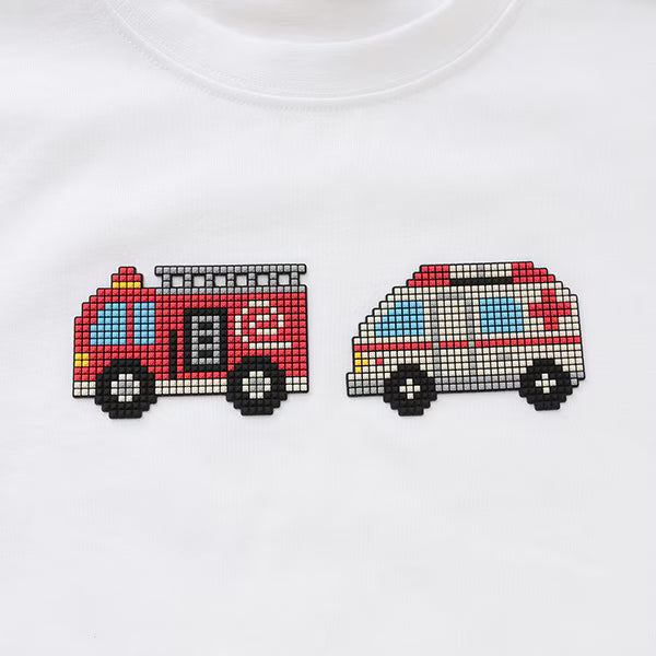 Japanese children's clothing pe#main cute printed tops 80-130cm boys summer TOPS