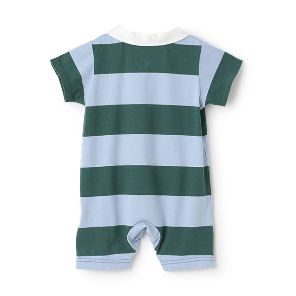 Japanese pe#main x Disney Striped Polo Jumpsuit (70-80cm) for Boys (Summer Jumpsuit for Newborns)