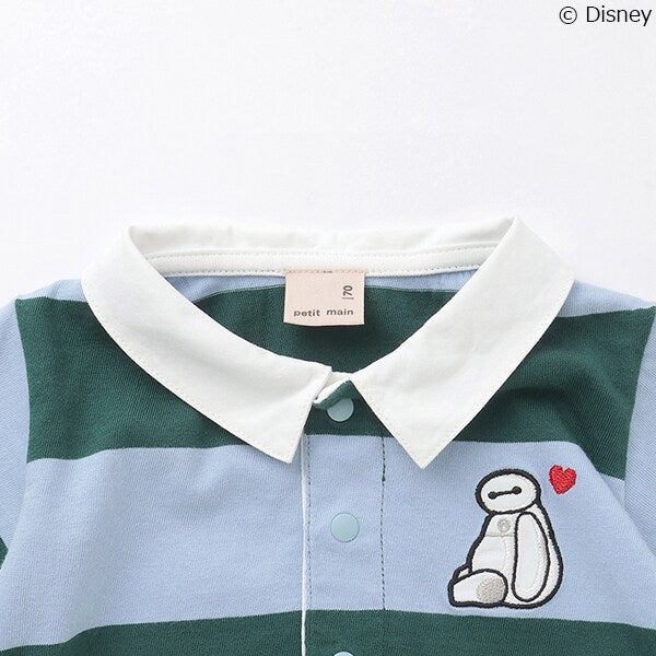 Japanese pe#main x Disney Striped Polo Jumpsuit (70-80cm) for Boys (Summer Jumpsuit for Newborns)