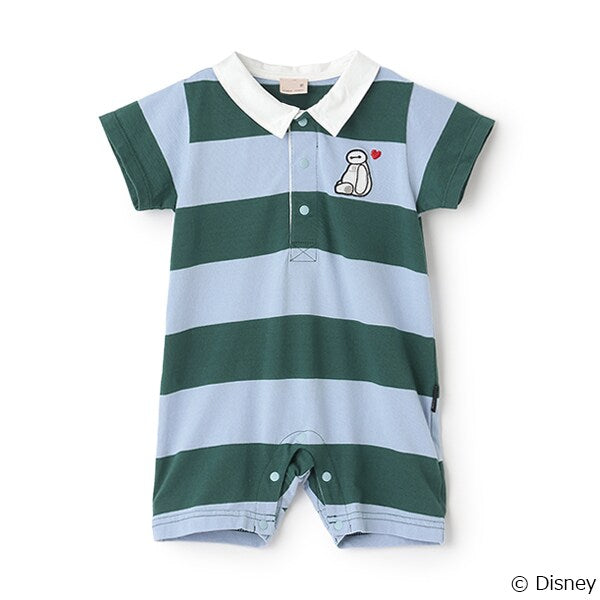 Japanese pe#main x Disney Striped Polo Jumpsuit (70-80cm) for Boys (Summer Jumpsuit for Newborns)