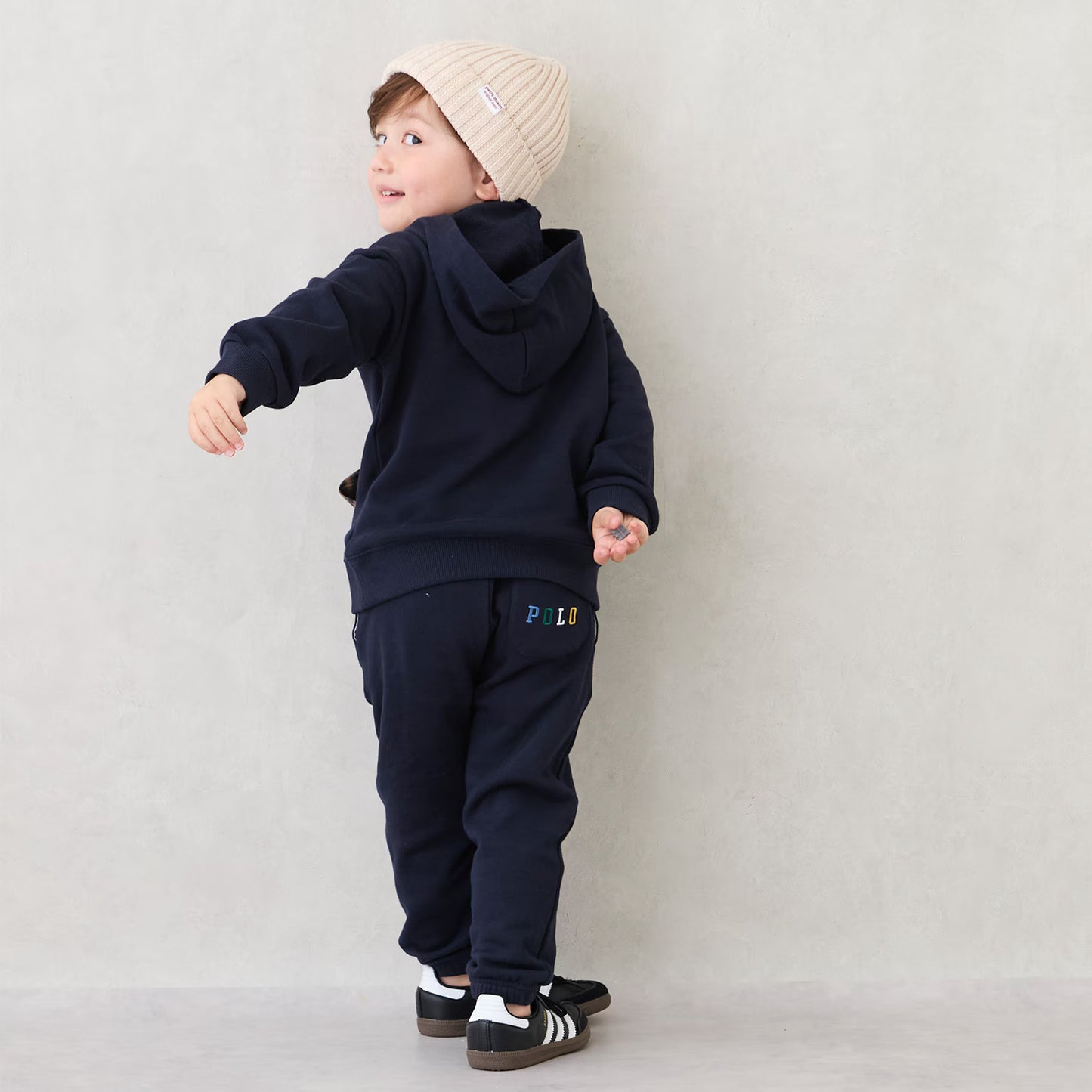 日本童裝 pe#main x POLO 運動褲 80-130cm 男童款 秋季 PANTS
