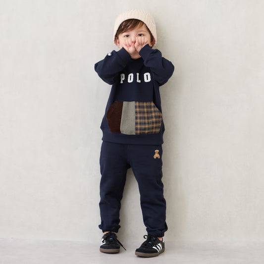 日本童裝 pe#main x POLO 運動褲 80-130cm 男童款 秋季 PANTS