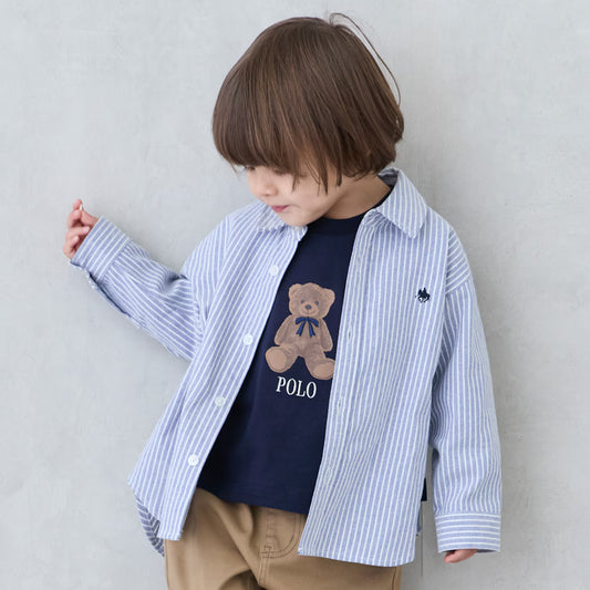 日本童裝 pe#main x POLO 襯衫 80-130cm 男童款 秋季 TOPS 面試/宴會/表演