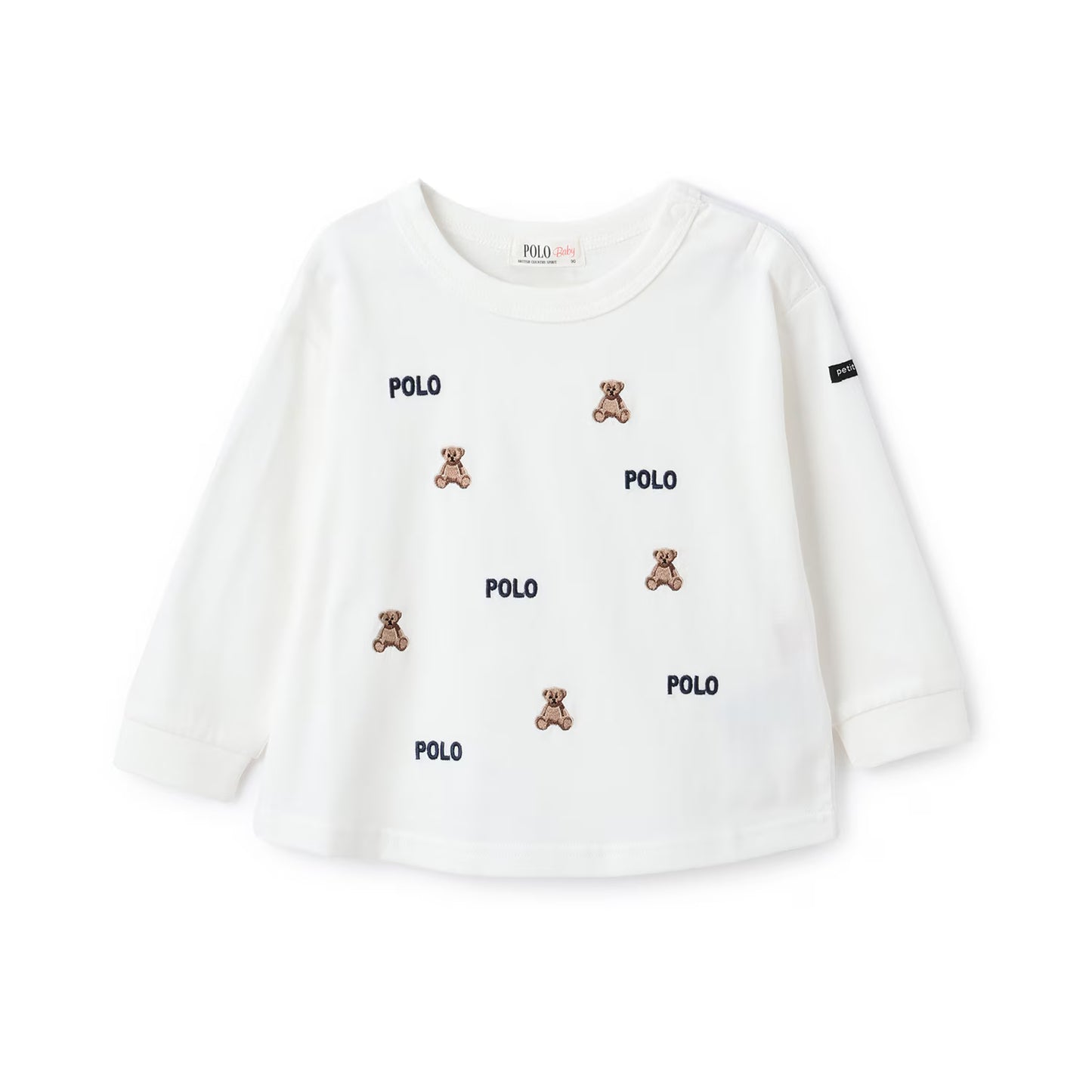 日本童裝 pe#main x POLO 刺繡圖案上衣 80-130cm 男童款 秋季 TOPS