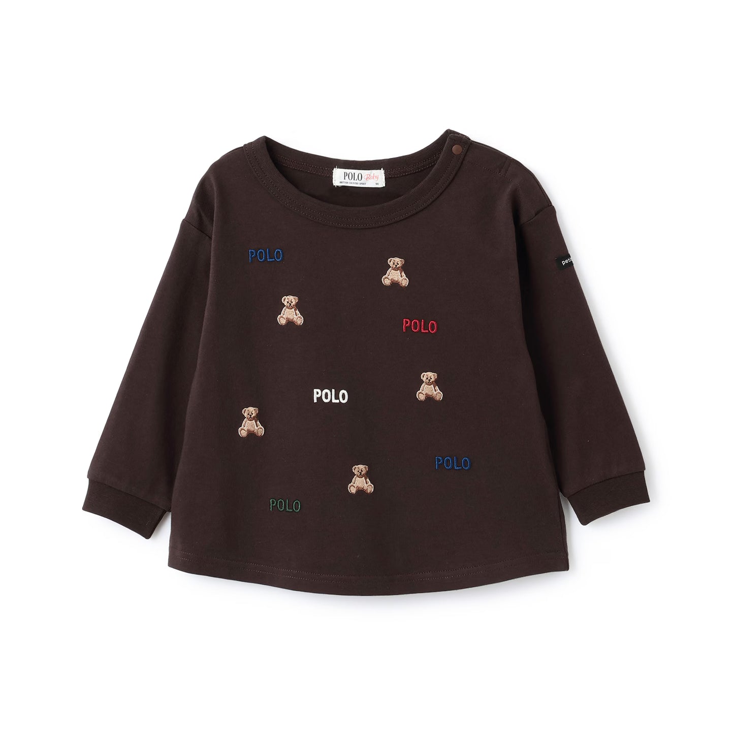 日本童裝 pe#main x POLO 刺繡圖案上衣 80-130cm 男童款 秋季 TOPS