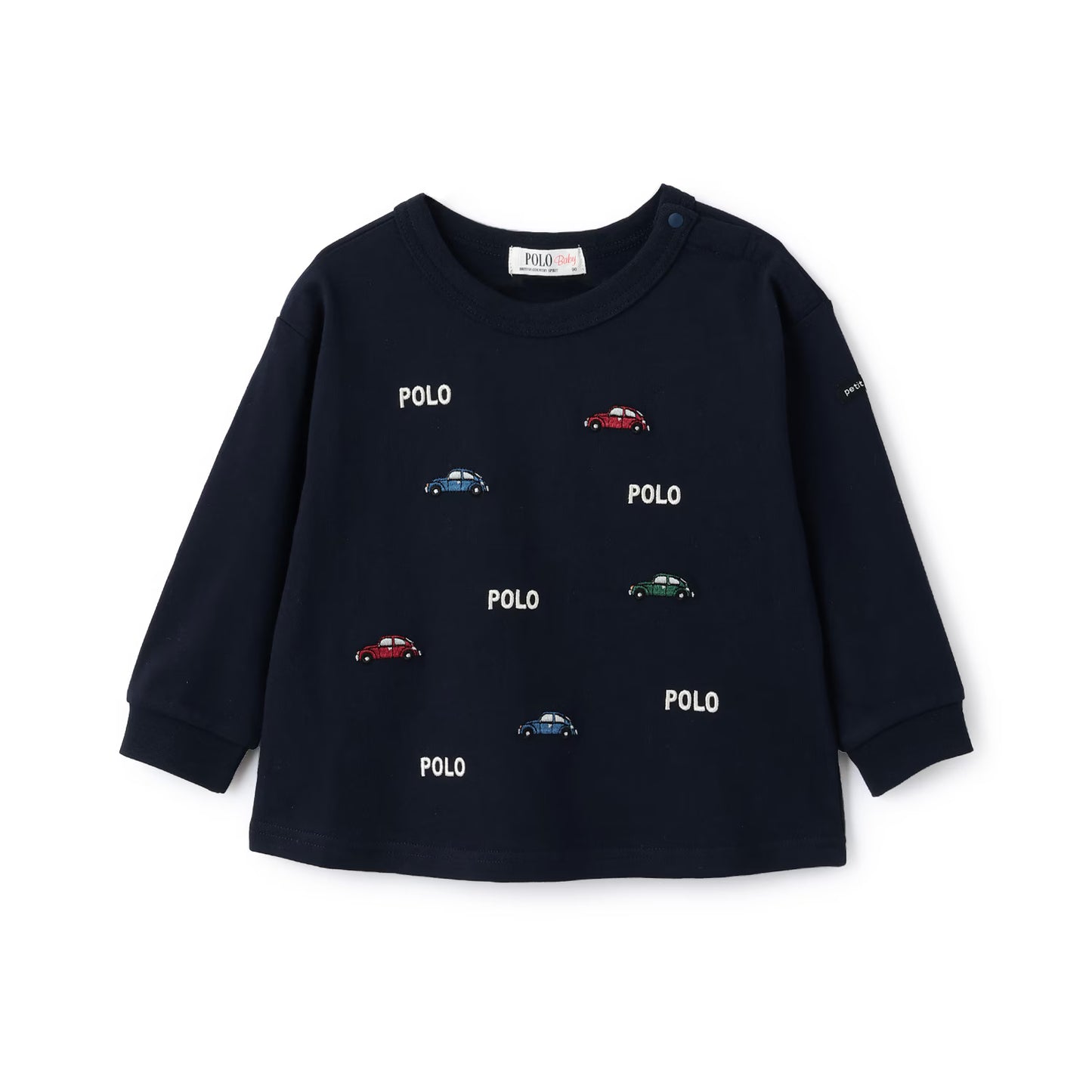 日本童裝 pe#main x POLO 刺繡圖案上衣 80-130cm 男童款 秋季 TOPS