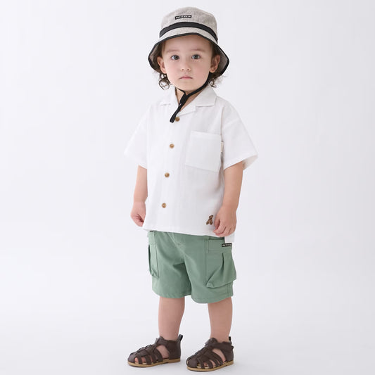 日本童裝 pe#main 斜紋工裝口袋短褲 80-130cm 男童款 夏季 PANTS