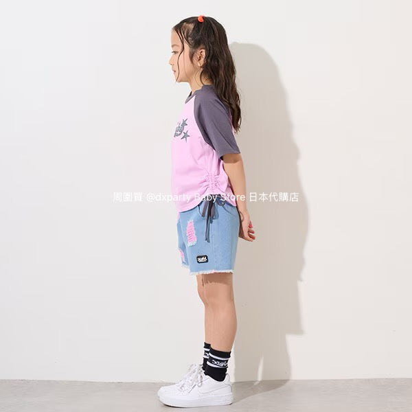 Japanese children's clothing X-girl Stages tassel shorts 90-140cm girls summer PANTS