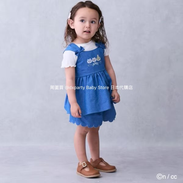 Japanese children's clothing pe#main x Chiikawa ちいかわ wavy shorts 90-130cm girls' summer PANTS