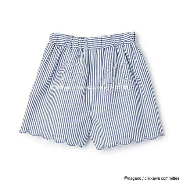 Japanese children's clothing pe#main x Chiikawa ちいかわ wavy shorts 90-130cm girls' summer PANTS