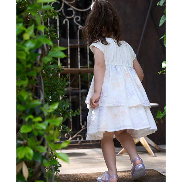 Japanese children's clothing pe#main flower embroidered skirt 80-130cm girls summer SKIRTS