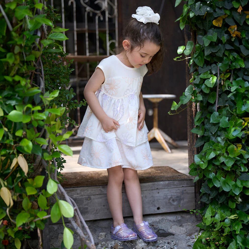 Japanese children's clothing pe#main flower embroidered skirt 80-130cm girls summer SKIRTS