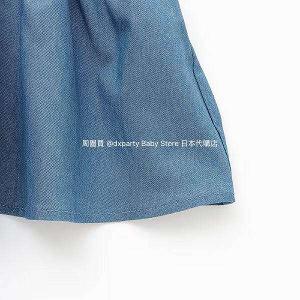 Japanese children's clothing pe#main x Chiikawa ちいかわ embroidered ruffle top 90-130cm girls summer TOPS