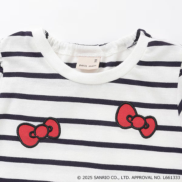 Japanese children's clothing pe#main x Sanrio Sun-burned series printed top 80-130cm girls summer TOPS