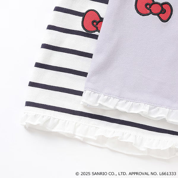 Japanese children's clothing pe#main x Sanrio Sun-burned series printed top 80-130cm girls summer TOPS