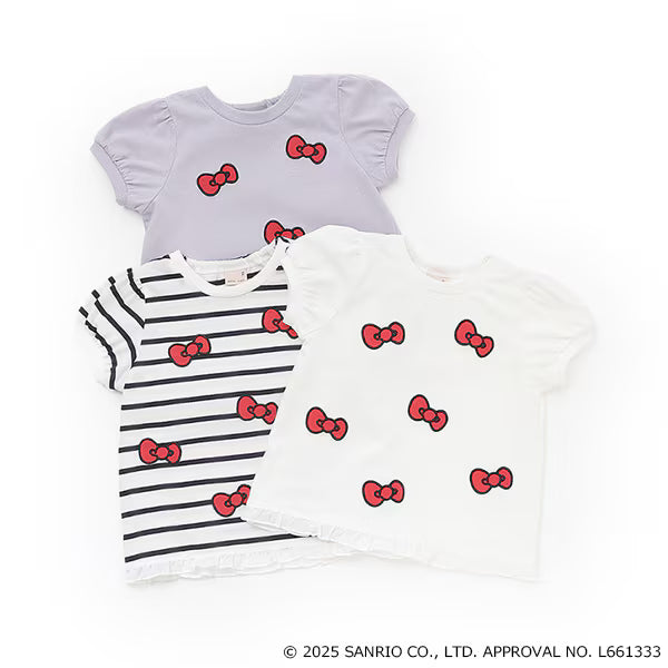 Japanese children's clothing pe#main x Sanrio Sun-burned series printed top 80-130cm girls summer TOPS
