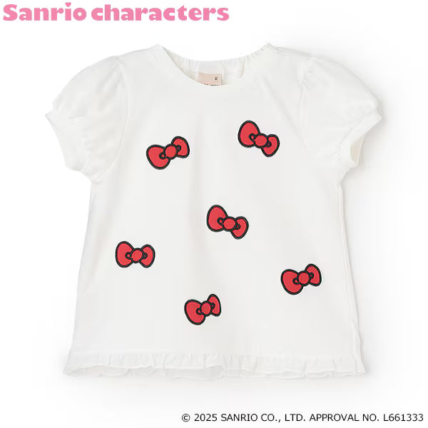 Japanese children's clothing pe#main x Sanrio Sun-burned series printed top 80-130cm girls summer TOPS