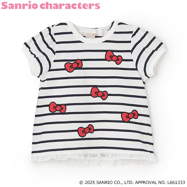 Japanese children's clothing pe#main x Sanrio Sun-burned series printed top 80-130cm girls summer TOPS