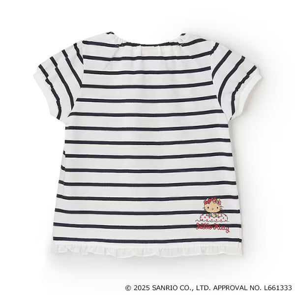 Japanese children's clothing pe#main x Sanrio Sun-burned series printed top 80-130cm girls summer TOPS